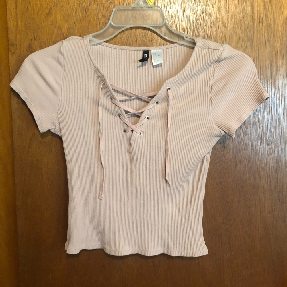 Forever 21 Lace Crop-Top Blouse Size:S